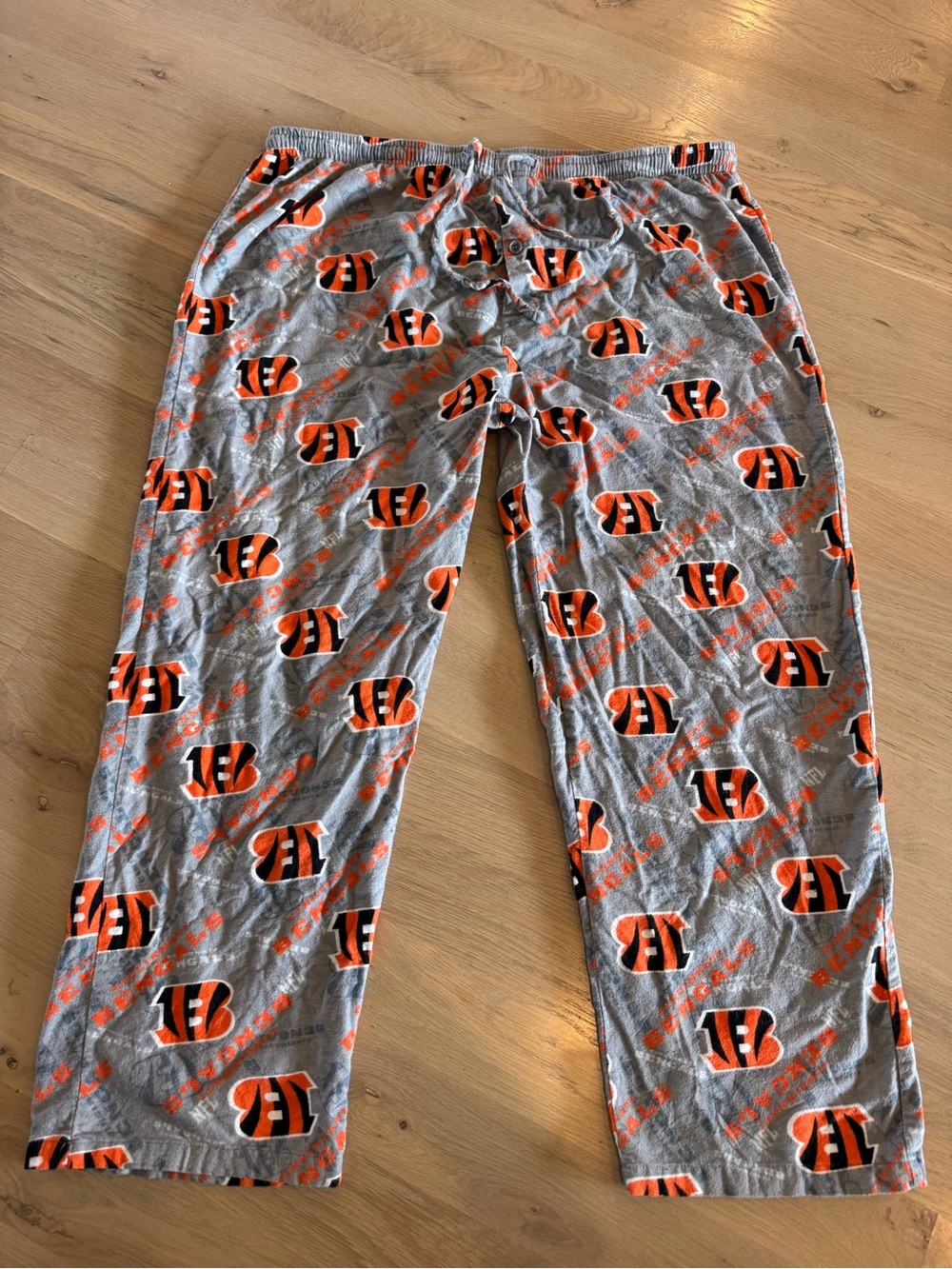 NFL team apparel Cincinnati Bengals flannel pants size 2XL